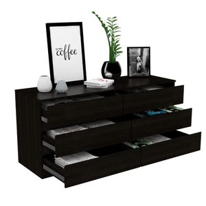 Organizador Asteria, Wengue, con seis cajones deslizables