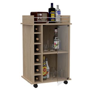 Bar Dukaty, Beige, con rodachines para su fácil desplazamiento