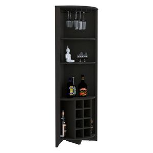 Bar Esquinero Sarume, Wengue,con amplio espacio de almacenamiento y porta copas