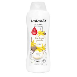 Gel De Baño Babaria Leche Coco Y Vainilla X 1L