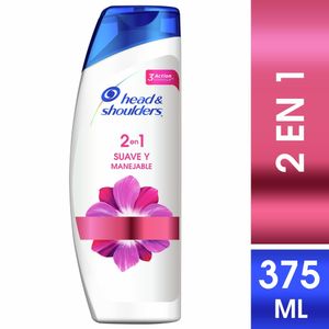 Shampoo Head & Shoulders Suave Y Manejable 2 En 1 X 375Ml