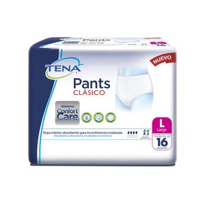 Pants Adulto Tena Clasico Large X 16Und