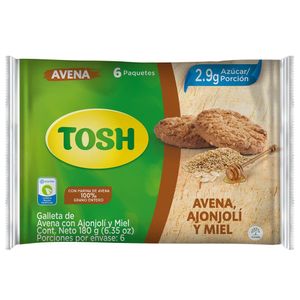 Galleta Tosh Avena Ajonjolí Y Miel X 180g X 6Und