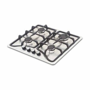 Estufa de empotrar Challenger 58.5 cm 4 Puestos Gas Natural SD6140 Plateado