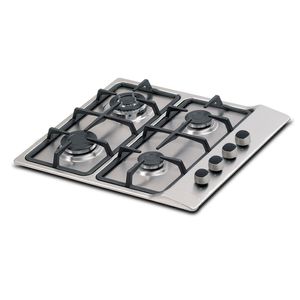 Estufa de empotrar Challenger 51 cm 4 Puestos Gas Natural SG6051 Plateado